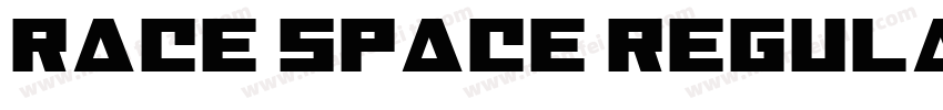 RACE SPACE REGULAR 1字体转换
